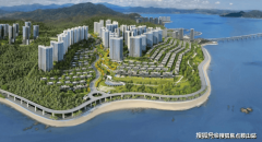 碧桂里银滩维港半岛位于斑斓的海边